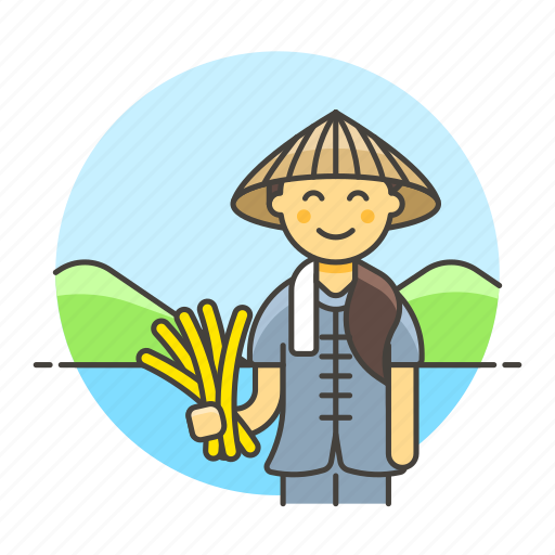 Nature, female, rice, agriculture, harvest, farmer, farm icon - Download on Iconfinder