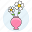 decorative, flower, flowers, jar, nature, ornamental, pink, plants, vase, vest, white 