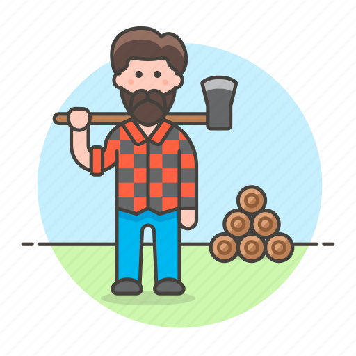Axe, equipment, gardening, harvesting, lumber, lumberjack, male icon - Download on Iconfinder
