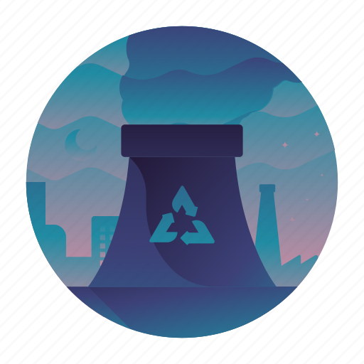 Ecology, factory, power plant, recycle icon - Download on Iconfinder