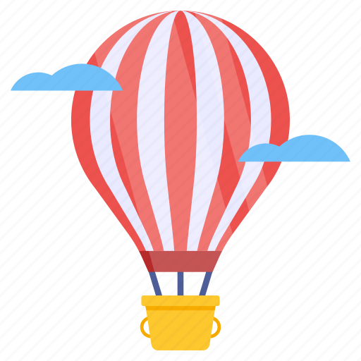 Hot air balloon, gasbag, adventure, parachute balloon, transport icon - Download on Iconfinder