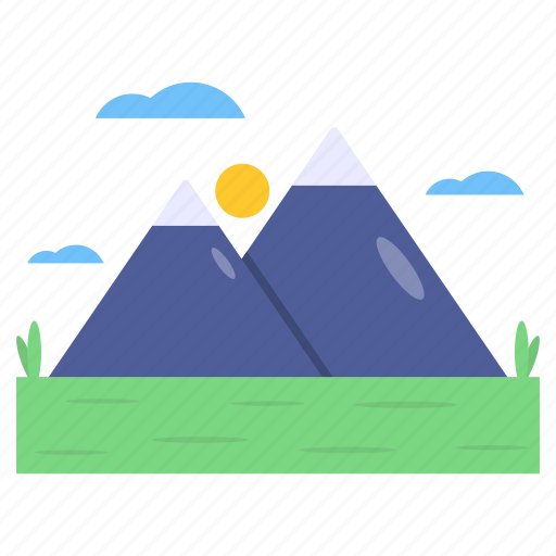 Mountains, hills station, landscape, scenery, hilly area icon - Download on Iconfinder