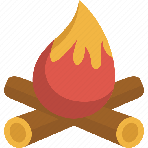 Camp, camp fire, fire, hot, warm, wood icon - Download on Iconfinder