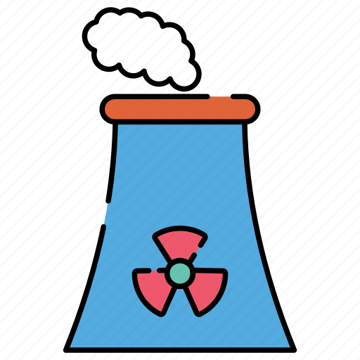Nuclear plant, power plant, manufacturing unit, factory, industry icon - Download on Iconfinder
