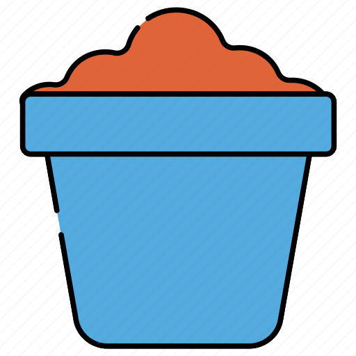 Mud basket, mud bucket, mud pail, container, carryall icon - Download on Iconfinder