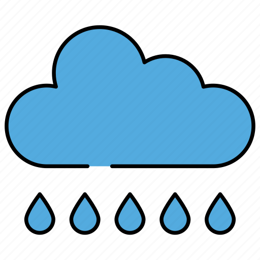 Rainfall, cloud raining, meteorology, weather forecast, rainy day icon - Download on Iconfinder