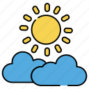 cloudy weather, partly cloudy, meteorology, mostly sunny day, cloudy day