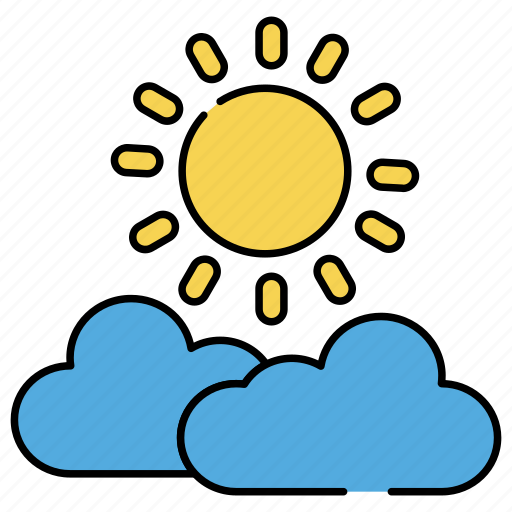 Cloudy weather, partly cloudy, meteorology, mostly sunny day, cloudy day icon - Download on Iconfinder