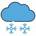 snow falling, freezing rain, weather forecast, meteorology, cloud snowfall