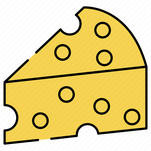Cheese block, cheese slice, milk product, dairy product, food icon - Download on Iconfinder
