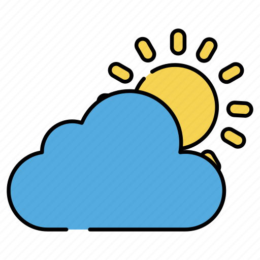 Cloudy weather, partly cloudy, meteorology, mostly sunny day, cloudy day icon - Download on Iconfinder