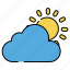 cloudy weather, partly cloudy, meteorology, mostly sunny day, cloudy day 