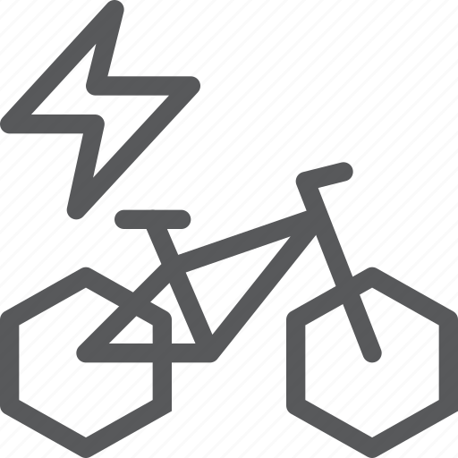 Eco, energy, bike, cycling, electric, nature, thunderbolt icon - Download on Iconfinder