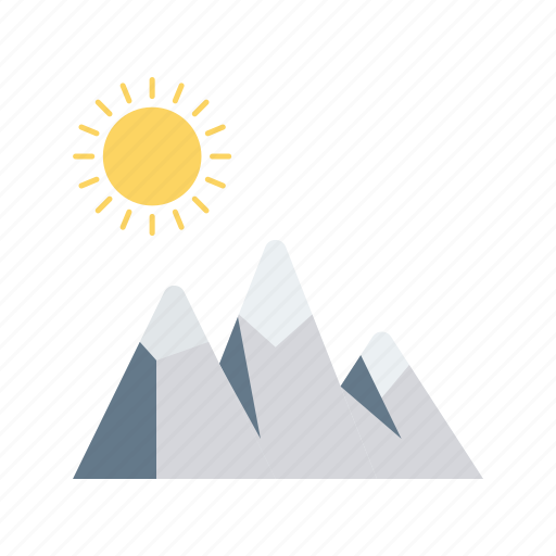 Mountain, nature, shine, sun, weather icon - Download on Iconfinder