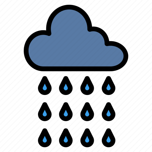 Raindrop, rain, cloud, nature, raining, rainy, forecast icon - Download on Iconfinder