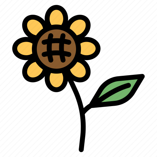 Sunflower, farming, and, gardening, flower, nature, botanical icon - Download on Iconfinder