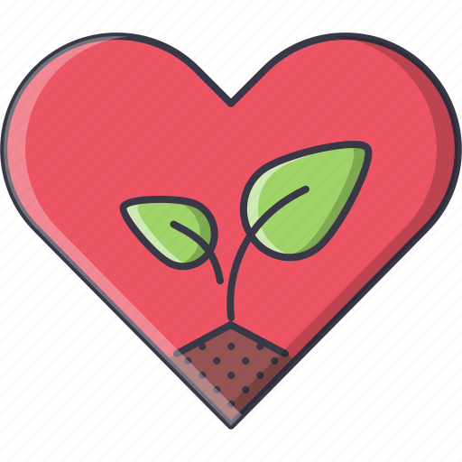 Earth, eco, ecology, heart, love, nature, sprout icon - Download on Iconfinder