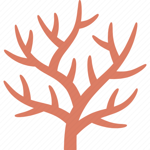 Branching, coral, life, marine, red, reef, staghorn icon - Download on Iconfinder