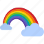 cloud, clouds, color, colorful, light, rainbow, spectrum 