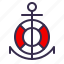 anchor, buoy, guard, life, nautical, safety, sea 