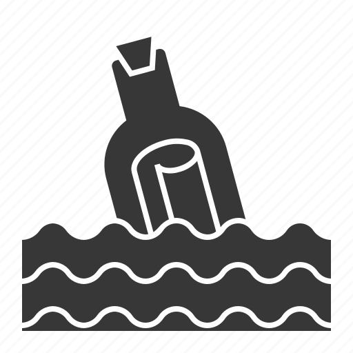 Bottle, letter, mail, message in a bottle, nautical, sea icon - Download on Iconfinder