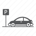 car, parking, navigation, transportation, vehicle, roadsign