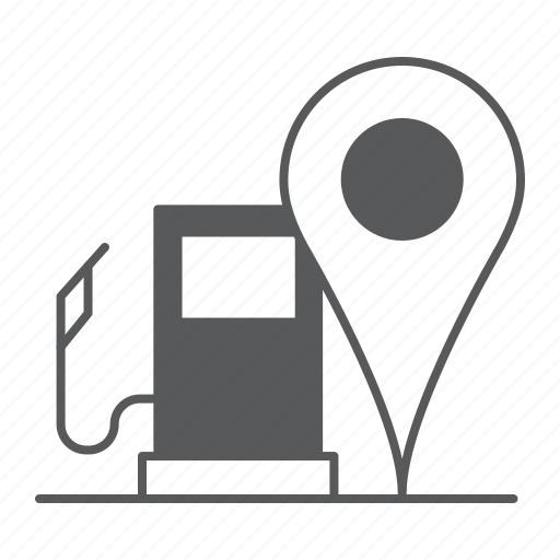 Gas, station, location, map, pin, fuel, petrol icon - Download on Iconfinder