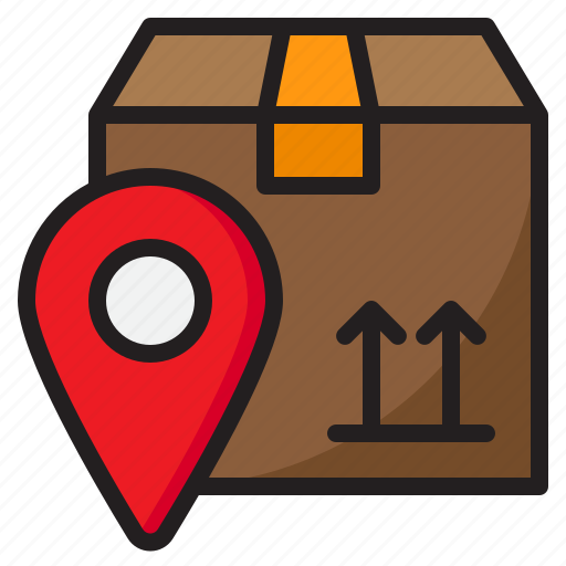 Delivery, location, nevigation, direction, box icon - Download on Iconfinder