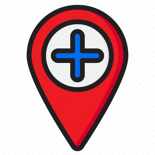 Location, nevigation, map, add, direction icon - Download on Iconfinder