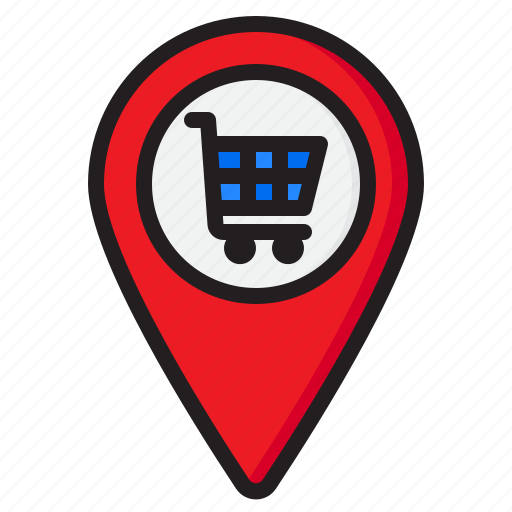 Location, nevigation, map, direction, shopping icon - Download on Iconfinder