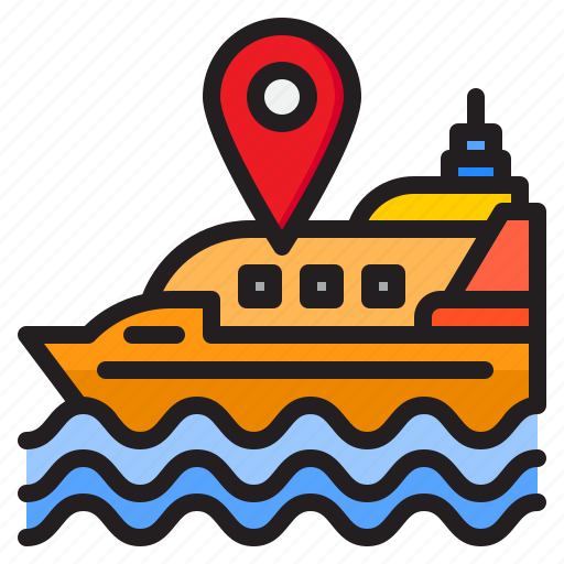 Shipping, ship, location, nevigation, transport icon - Download on Iconfinder