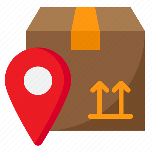 Delivery, location, nevigation, direction, box icon - Download on Iconfinder