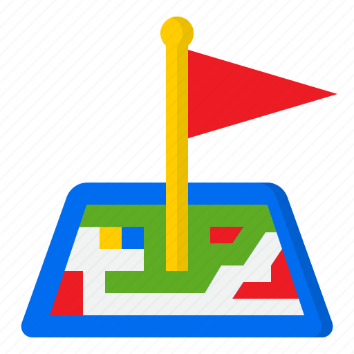Flag, map, location, nevigation, direction icon - Download on Iconfinder