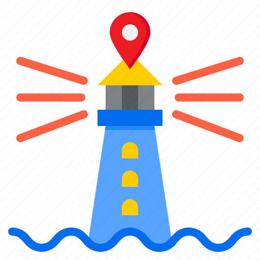 Lighthouse, map, location, nevigation, tower icon - Download on Iconfinder