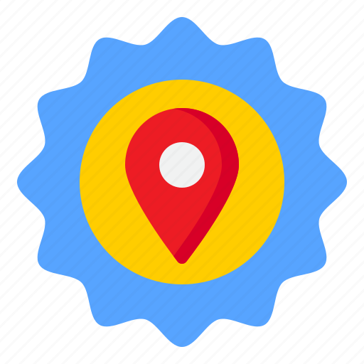 Location, nevigation, map, direction, badge icon - Download on Iconfinder