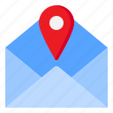 mail, location, nevigation, map, pin