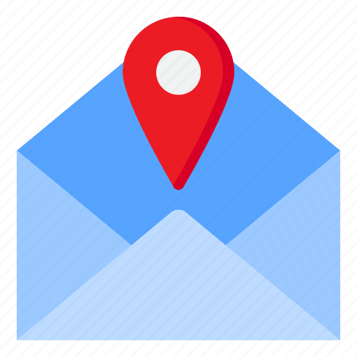 Mail, location, nevigation, map, pin icon - Download on Iconfinder