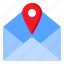 mail, location, nevigation, map, pin 