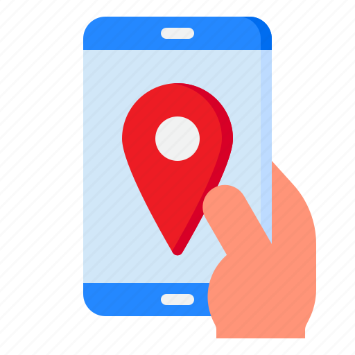 Smartphone, location, nevigation, map, online icon - Download on Iconfinder