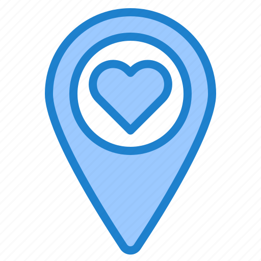 Location, nevigation, map, heart, love icon - Download on Iconfinder