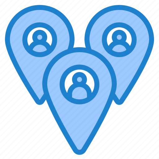 Location, nevigation, map, people, pin icon - Download on Iconfinder