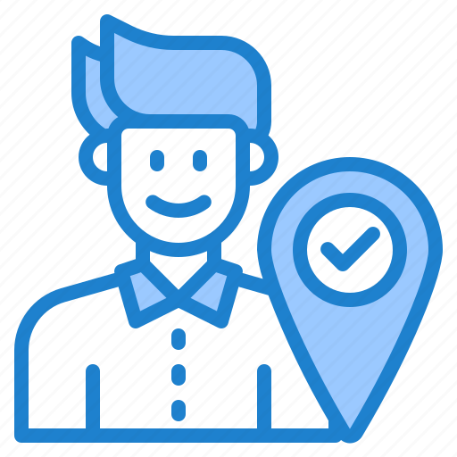 Man, location, nevigation, map, direction icon - Download on Iconfinder