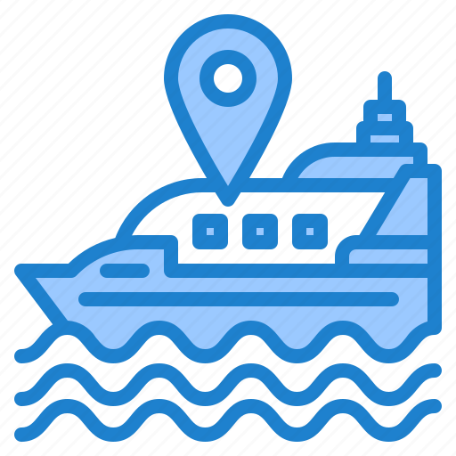 Shipping, ship, location, nevigation, transport icon - Download on Iconfinder