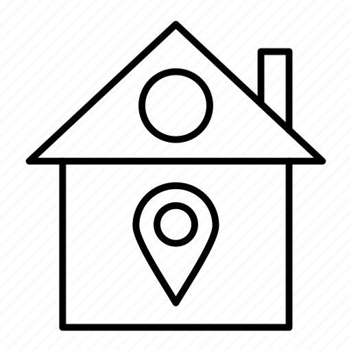 Home location, house, estate, architecture, property, address icon - Download on Iconfinder