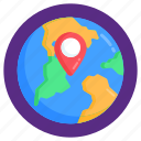 global location, geolocation, global navigation, pinned location, world location