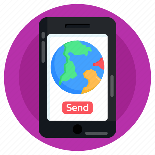Geolocation, send location, gps, online globe, world location icon - Download on Iconfinder