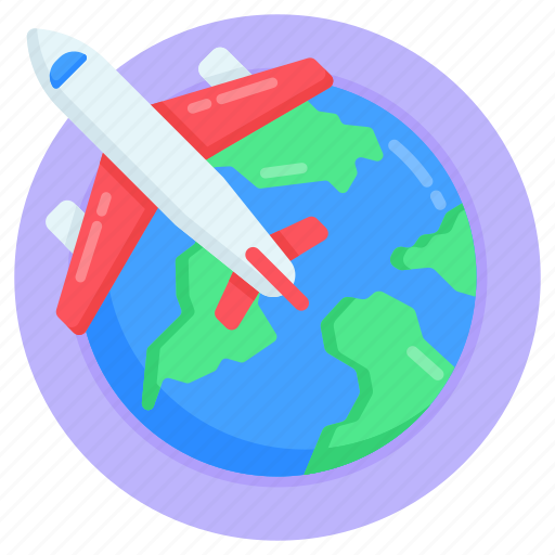 Global flight, foreign trip, flight, global travel, aeroplane icon - Download on Iconfinder