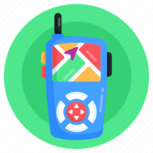 Walkie talkie, wireless mobile, radio phone, transceiver, map location icon - Download on Iconfinder