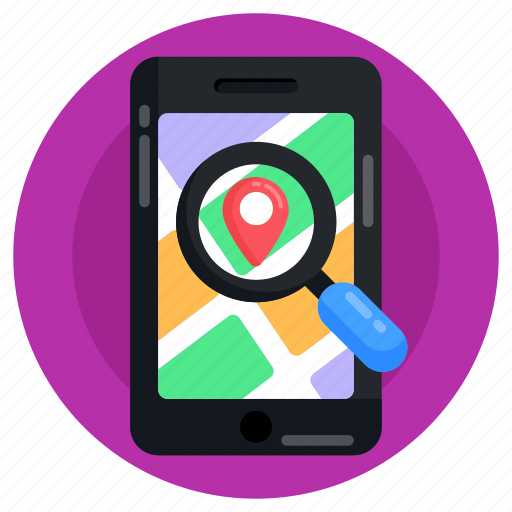 Find location, search location, location analysis, search map, online location icon - Download on Iconfinder