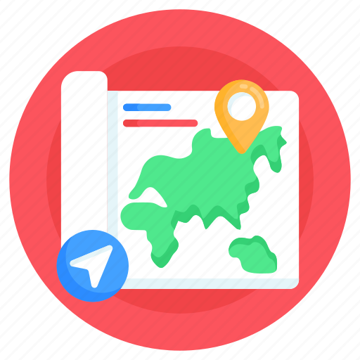 Map location, map navigation, map route, gps, map icon - Download on Iconfinder
